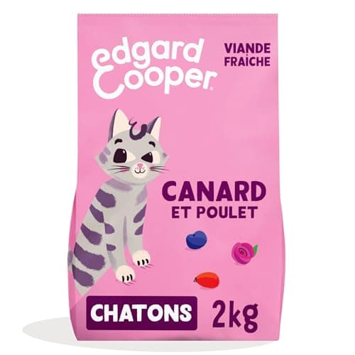 Croquettes chaton Edgard Cooper canard et poulet 2 kg