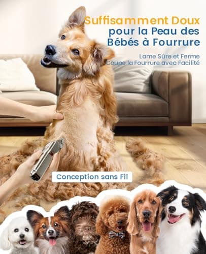 Tondeuse chien oneisall RFC-676 IPX7 poils épais