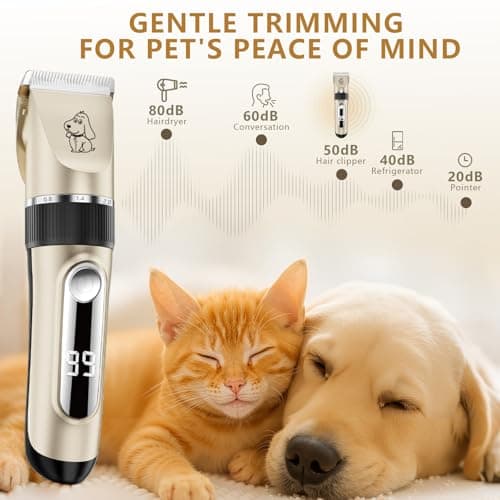 Tondeuse Chien NWOUIIAY IPX7 Sans Fil Lame Céramique