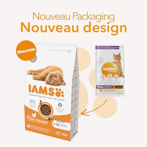 IAMS Advanced Nutrition Croquettes Chaton Poulet Frais 3 kg