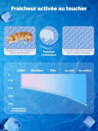 Tapis rafraîchissant Rywell Arc-Chill 110x80 cm