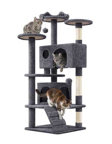 Arbre à Chat Yaheetech 139 cm Multi-Chats Compact