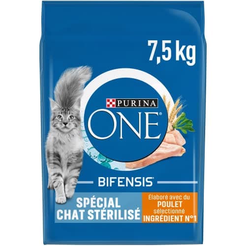 Croquettes PURINA ONE Bifensis Chat Stérilisé 7,5 kg