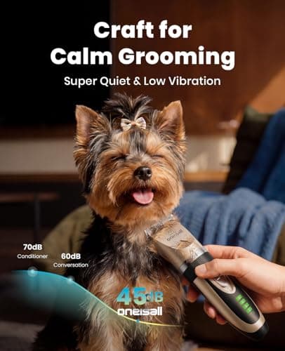 Tondeuse chien oneisall X2 dorée silencieuse
