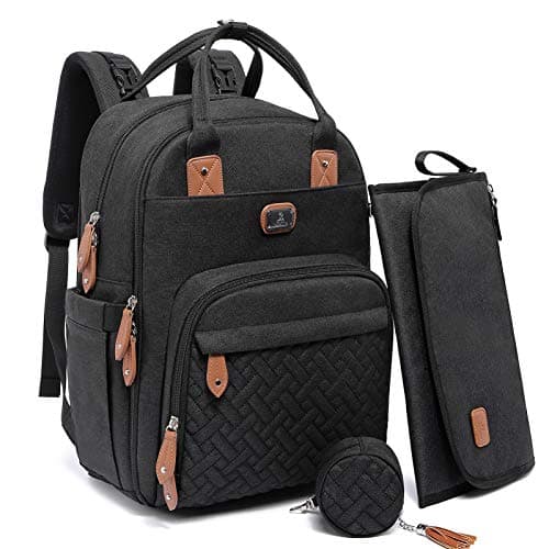 Sac à langer à dos Dikaslon 18 poches déperlant