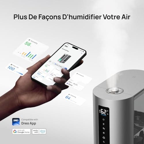 Humidificateur Dreo HM713S 6L brume chaude et froide
