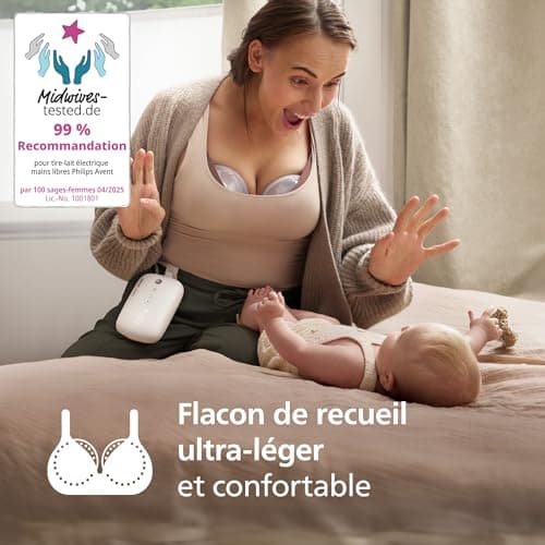 Tire-lait électrique mains libres Philips Avent SCF531