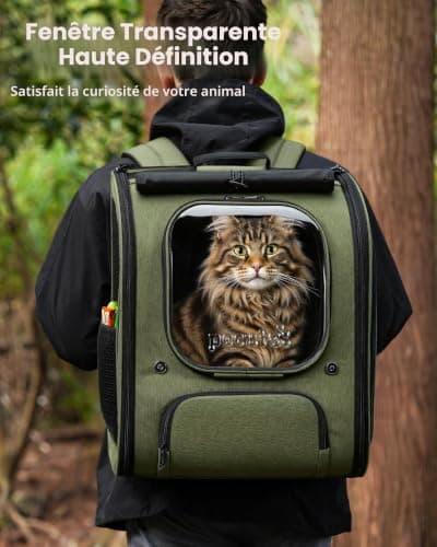 Sac à Dos Chat Pecute Bulle XXL Vert 48 cm
