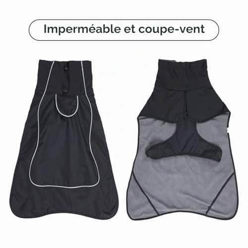 Veste imperméable HEYWEAN doublée polaire pour chien
