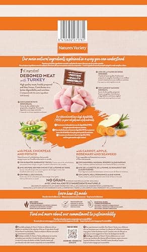 Nature's Variety No Grain Chat Stérilisé Dinde 7 kg
