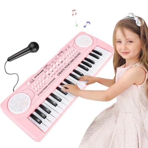 Clavier enfant Orvyna 37 touches, micro et volume réglable