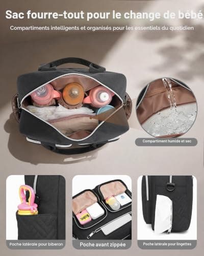 Sac à Langer Fourre-tout Kono 3 Poches Isothermes