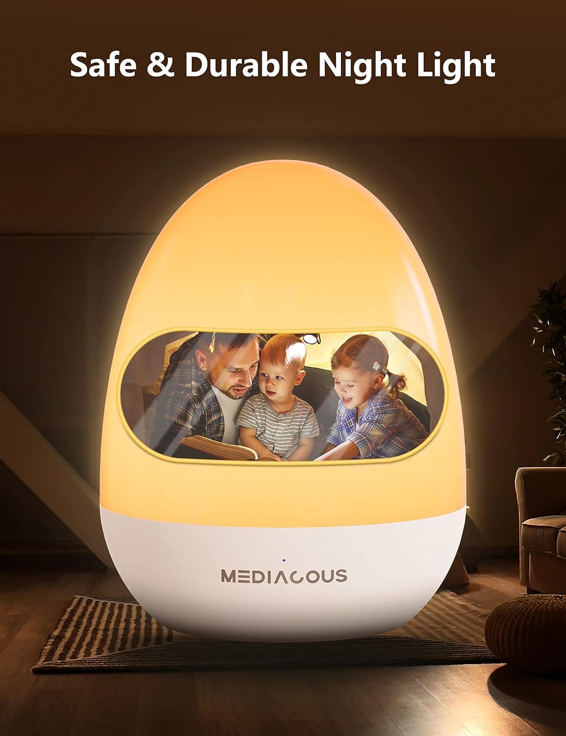 Veilleuse Bébé MediAcous - Lampe Nuit LED Dimmable