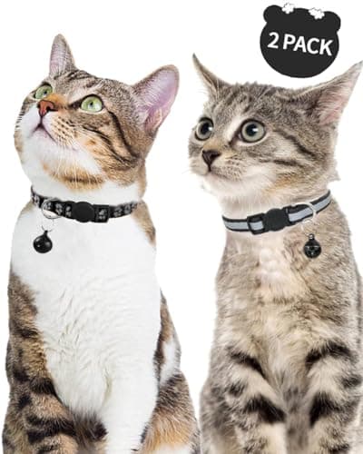 Collier chat Taglory T-CCO71, lot de 2, boucle qui cède