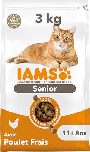 Croquettes IAMS Advanced Nutrition Chat Senior 11+ Poulet