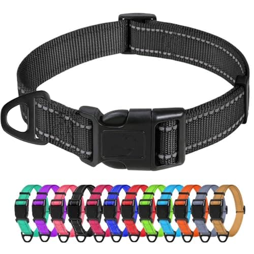 Collier nylon réfléchissant TagME V-XQ047 chien moyen