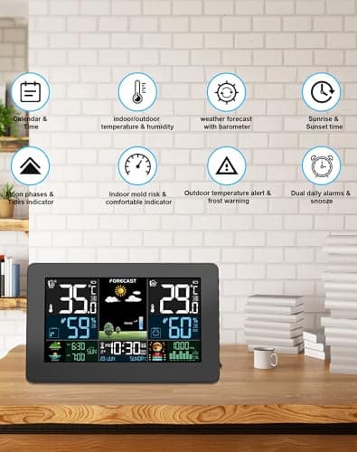 Station Météo HAOYAO Sans Fil Intérieur Extérieur