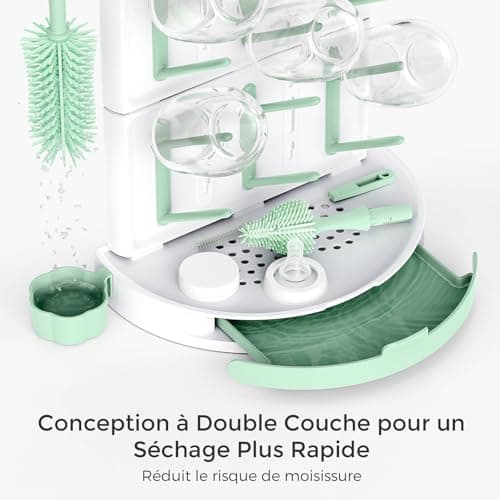Égouttoir Biberons Momcozy Modulable 18 Emplacements