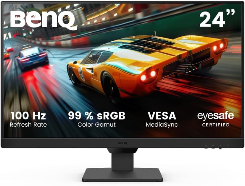 BenQ GW2490E 24 Pouces Écran Gaming, 100Hz, Full-HD, IPS, Eye-Care, HDMI, DP