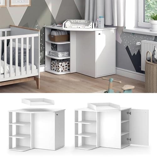 Commode à langer d'angle Vicco Kristian 85 cm