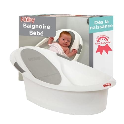 Baignoire bébé Nuby avec appui-tête mousse intégré