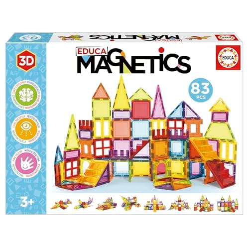 Educa Magnetics 42 pièces, tuiles magnétiques 3-6 ans