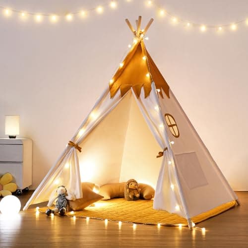 Tipi enfant besrey BR-H904 Poussin Jaune coton et pin