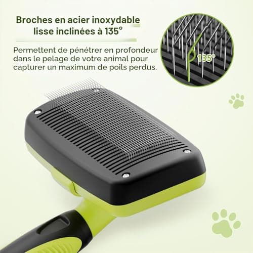 Brosse autonettoyante Pecute Large picots rétractables