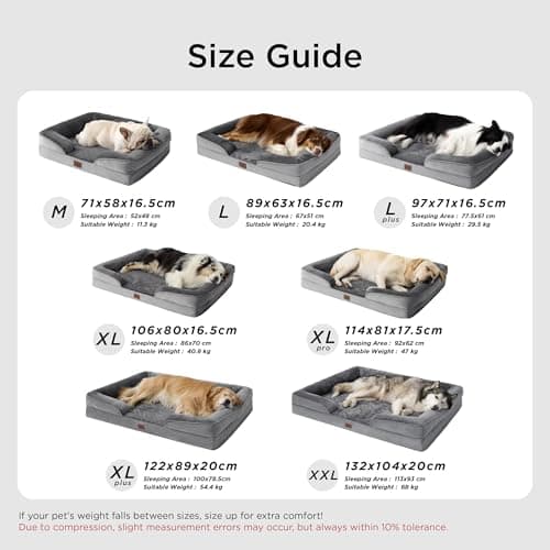 Panier Chien Bedsure Canapé Déhoussable 71x58 cm