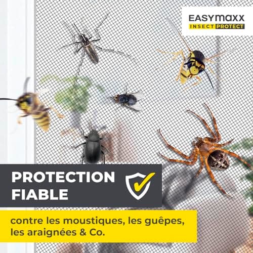 Moustiquaire Fenêtre EASYmaxx Magic Click 12 Aimants