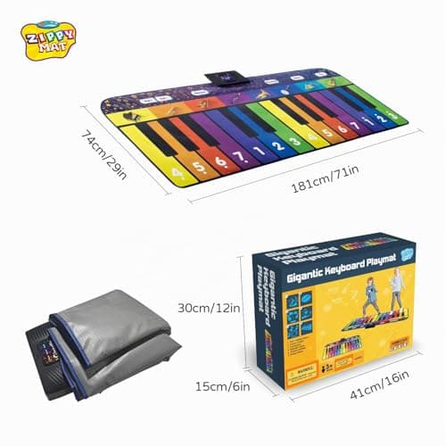Tapis piano géant Zippy Mat SLW968C 24 touches