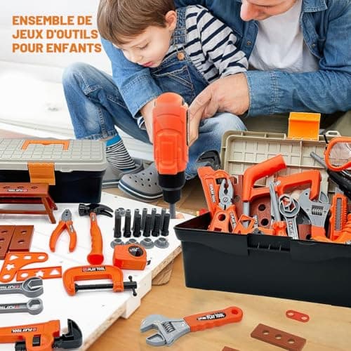 Boîte à outils enfant Hyrenee KY153 avec perceuse