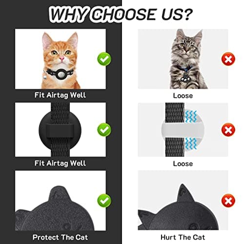 Collier chat LAFAYI lot de 2 avec étui pour traceur