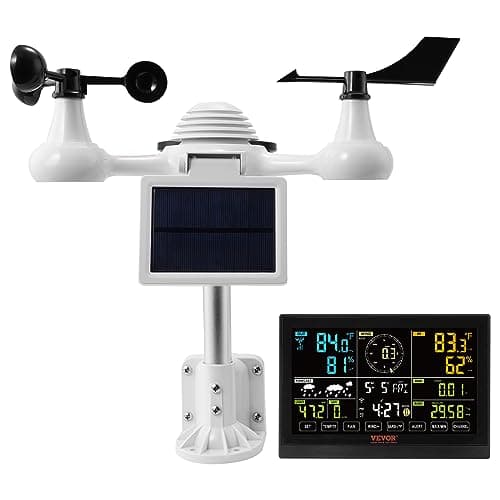 Station Météo Wifi VEVOR 7 en 1 Capteur Solaire