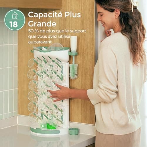 Égouttoir Biberons Momcozy Modulable 18 Emplacements