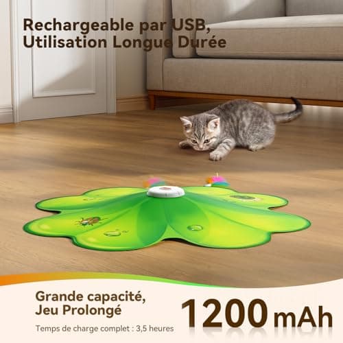 Jouet chat FEELNEEDY FN-P20 plumes et point rouge
