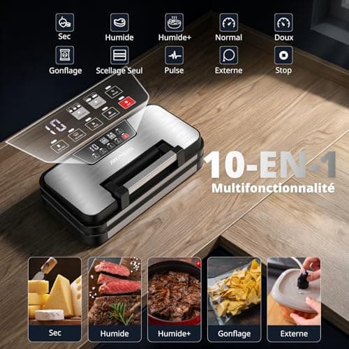 Machine Sous Vide AIRMSEN 95 kPa avec Fonction Gonflage