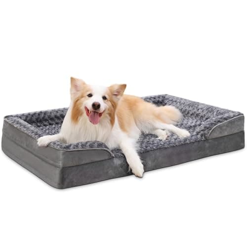 Panier chien KSIIA 91x68 cm déhoussable à accoudoirs