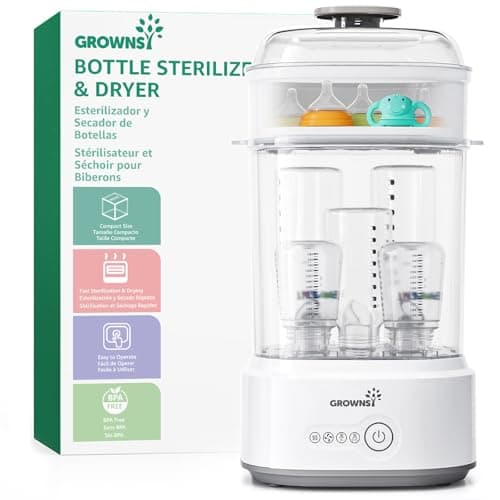 Stérilisateur biberon Grownsy 5 en 1 avec séchage