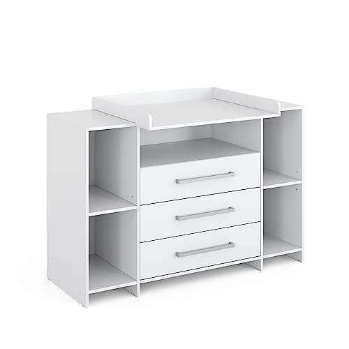 Commode à langer Vicco Oskar XL 143 cm 3 tiroirs