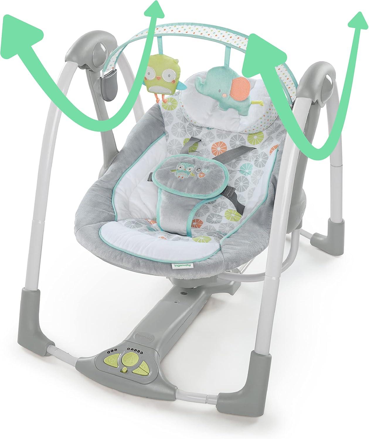 Balançoire Bébé Ingenuity Swing 'n Go - Hugs & Hoots