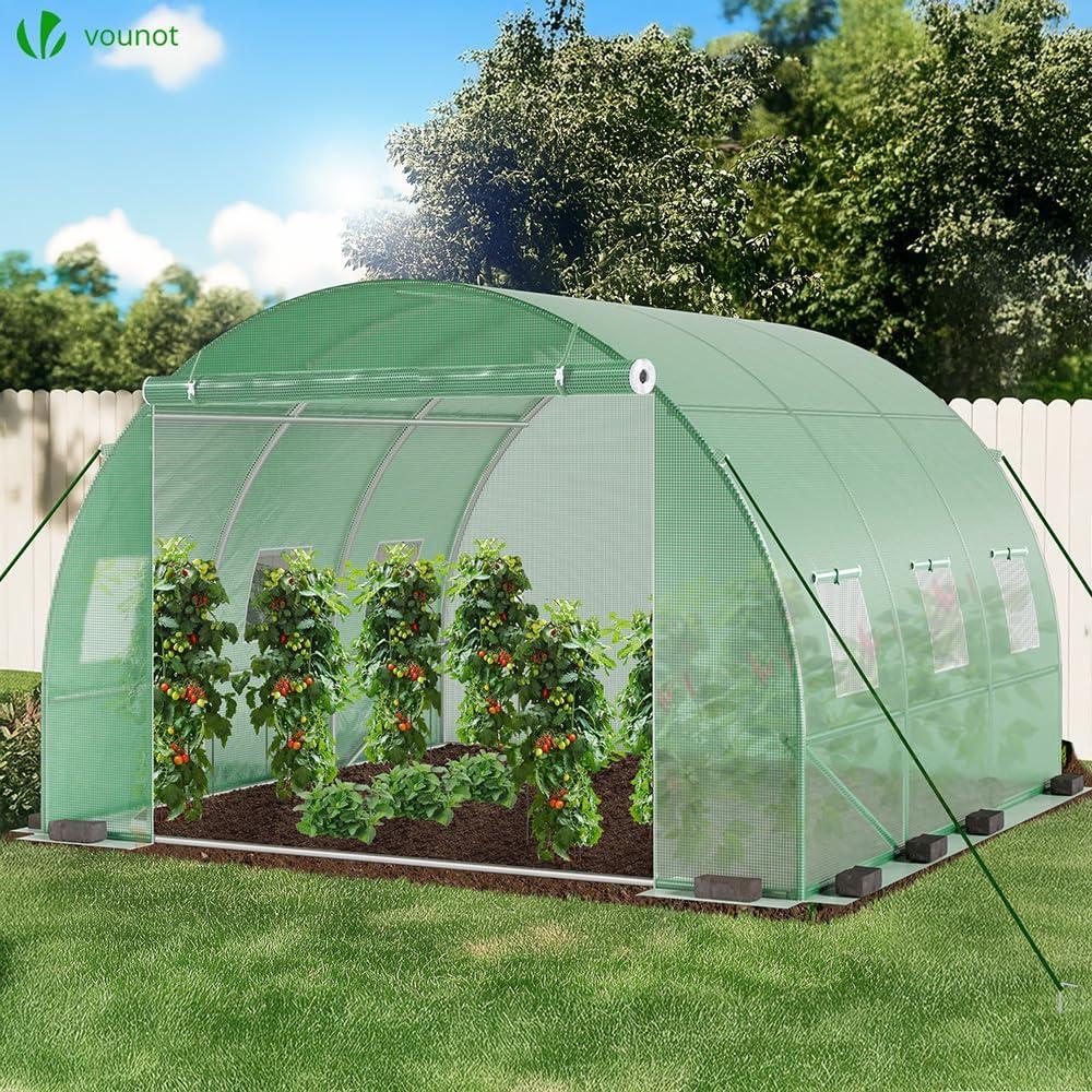 Serre de Jardin 9m² - Acier Galvanisé - Vounot
