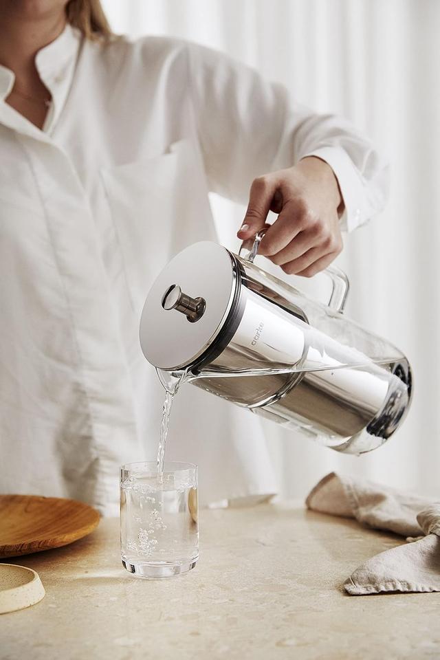 Carafe Filtrante Aarke Purifier 2.4L - Acier Inox & Verre