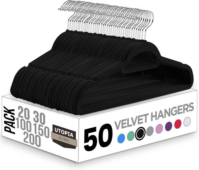 Cintres Velours Utopia Home - 50pcs - Antidérapants