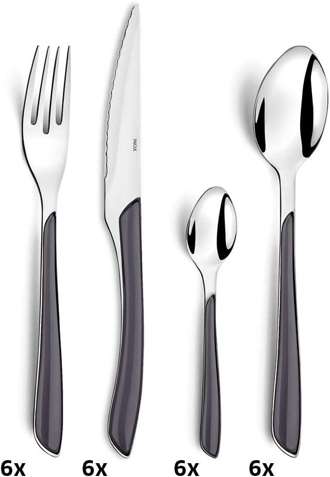 Coffret 24 Couverts Amefa ECLAT - Gris