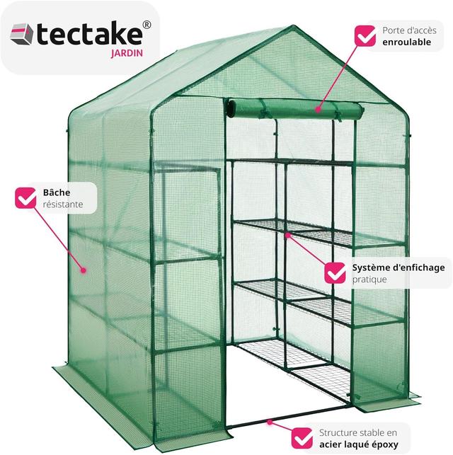 Serre de Jardin TecTake - 143x143x195cm
