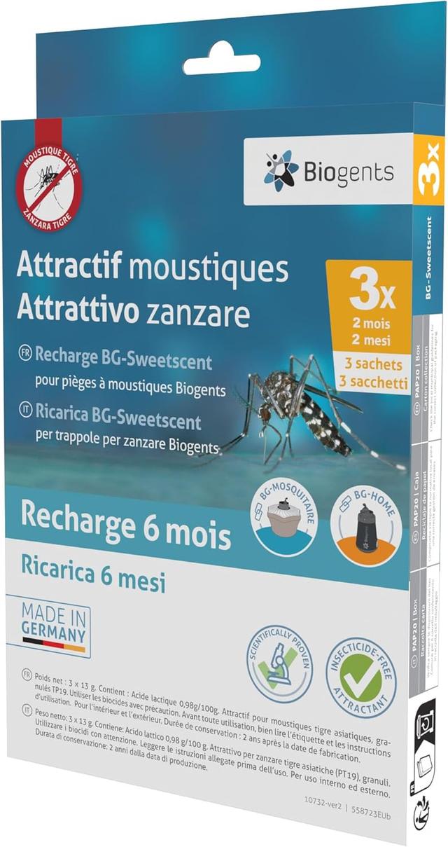 Recharges Biogents 6 Mois Anti-Moustiques