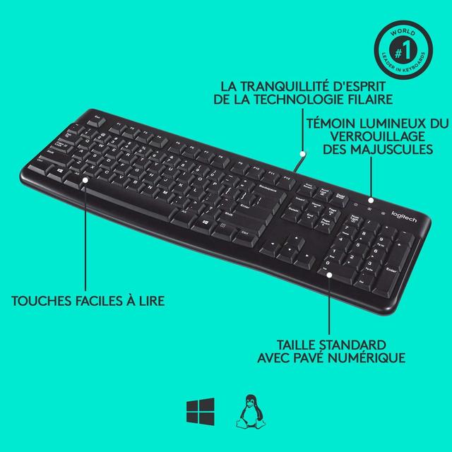 Logitech K120 Clavier filaire
