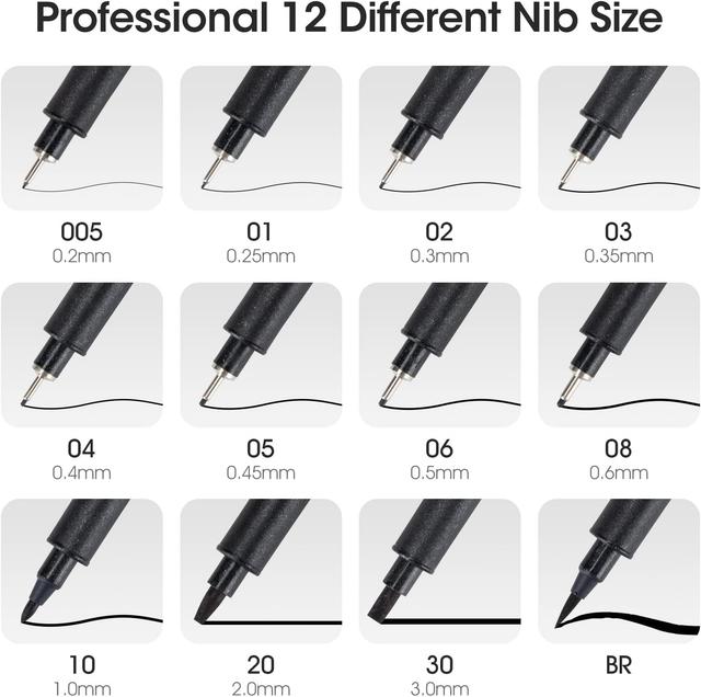 Stylos Pointe Fine TWOHANDS - Pack de 12