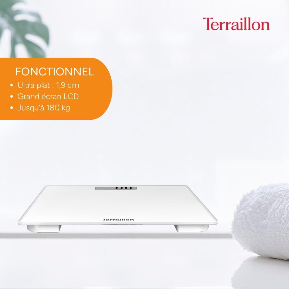 Pèse-personne Terraillon TSquare Blanc - Compact et élégant